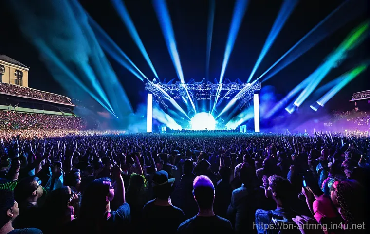 콘서트 기획 및 제작 - **Prompt: The Masterminds Behind the Melody**
    "A team of diverse professionals, including men an...